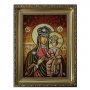 Бурштинова ікона Пресвята Богородиця Озерянська 20x30 см