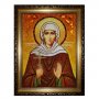 Бурштинова ікона Свята блаженна Ксенія Петербурзька 20x30 см