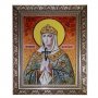 Бурштинова ікона Свята рівноапостольна княгиня Ольга 20x30 см