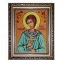Бурштинова ікона Святий праведний Артемій 20x30 см