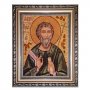 Бурштинова ікона Святий Апостол Андрій Первозванний 20x30 см