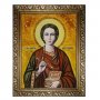 Бурштинова ікона Святий великомученик і цілитель Пантелеймон 20x30 см