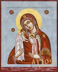 Ікона Пресвята Богородиця Богородиця Скорботна про немовлят у лоні убієнних 24х32 см - фото