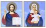Писані ікони Вінчальна пара Леушинська Божа матір і Спаситель 20х24 см
