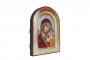 Ікона Пресвята Богородиця Казанська в позолоті Грецький стиль, арочна, 21x29 см, тільки в Axios