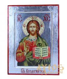 Ікона Спасителя в сріблі Грецький стиль 21x29 см, тільки в Axios - фото