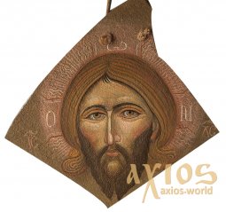 Ісус Христос, ікона писана на камені, яєчна темпера, 43х42 см - фото