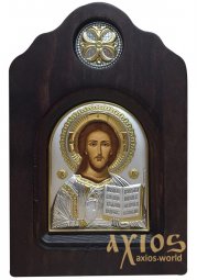 Ікона - арка Ісус Христос, дерево, метал - фото