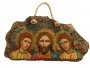 Ікона, писана на камені, Ісус з Янголами, 33х19 см