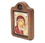 Ікона Божа Матір Казанська, Італійський оклад №1, емалі, 6х8 см, дерево вільха