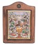 Ікона Спаситель і Апостоли, Італійський оклад №2, емалі, 13х17 см, дерево вільха