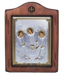 Ікона Свята Трійця, Італійський оклад №2, 13х17 см, дерево вільха, ПД010512 - фото