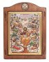 Ікона Спаситель і Апостоли, Італійський оклад №3, емалі, 17х21 см, дерево вільха, ПД010655