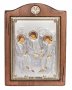 Ікона Свята Трійця, Італійський оклад №3, 17х21 см, дерево вільха, ПД010521