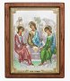 Ікона Свята Трійця, Італійський оклад №4, емалі, 24х31 см, дерево вільха, ПД010650