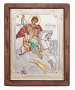Ікона Георгій Побідоносець, Італійський оклад №4, емалі, 25х30 см, дерево вільха, ПД010648