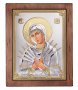 Ікона Божа Матір Семистрільна, Італійський оклад №5, 30х40 см, дерево вільха, ПД010643