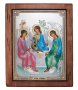 Ікона Свята Трійця, Італійський оклад №5, емалі, 30х40 см, дерево вільха, ПД010640