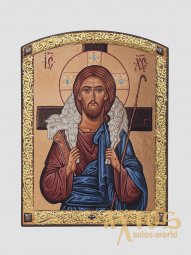 Ікона “Пастир Добрий” з декоративним розписом (С.Вандаловський) - фото