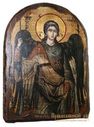 Ікона під старовину Святий Архистратиг Михаїл 17х23 см арка - фото