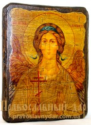 Ікона під старовину Святий Ангел-Хранитель 7x9 см - фото