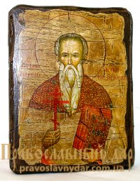 Ікона під старовину Священномученик Мирон Кізічеський 7x9 см - фото