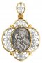 Образ Божої Матері «Володимирська», ажурний, срібло 925 ° з позолотою