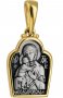 Образ Божої Матері «Феодоровская» срібло 925 ° позолота