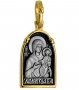 Образ Божої Матері «Смоленська» срібло 925 ° з позолотою