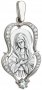 Образ Божої Матері «Умиління» срібло 925 °, 25 фианитов