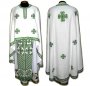 Облачення священицьке, льон, білого кольору, вишитий хрест, грецький крій  R85G