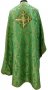 Облачення священицьке з якісної парчі зеленого кольору, грецький крій