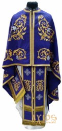 Одягання ієрейське, фіолетовий колір, грецький крій - фото