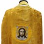 Облачення ієрейське, жовта парча, вишита ікона, віфлеємській хрест, грецький крій