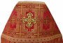 Священицьке облачення, парча червоного кольору, тканина "покровський хрест"