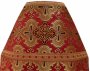 Священицьке вбрання, парча червоного кольору, тканина "Великодній хрест"