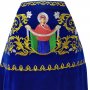 Облачення священицьке, вишите на синьому оксамиті, вишита ікона «Покров Пресвятої Богородиці», вишиті ікони святих