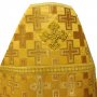 Облачення священицьке, жовта парча, тканина "патріарший хрест"