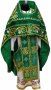 Облачення ієрейське, зелений оксамит, вишита ікона Трійці, ікони Святих