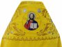 Облачення ієрейське, жовтий оксамит, вишита ікона Спасителя, ікони Святих