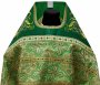 Облачення ієрейське, плечі вишиті на зеленому оксамиті, основна тканина парча, вишита ікона Трійці