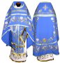 Облачення священицьке блакитного кольору, вишите на габардині R 036m (n)