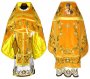 Облачення священицьке, вишите на жовтому оксамиті, з іконою, вишитий галун R0042m (n)