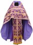 Облачення священицьке з якісної парчі фіолетового кольору, тканина "патріарший хрест"